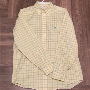 Yellow Plaid Brooks Brothers 346 Button Down